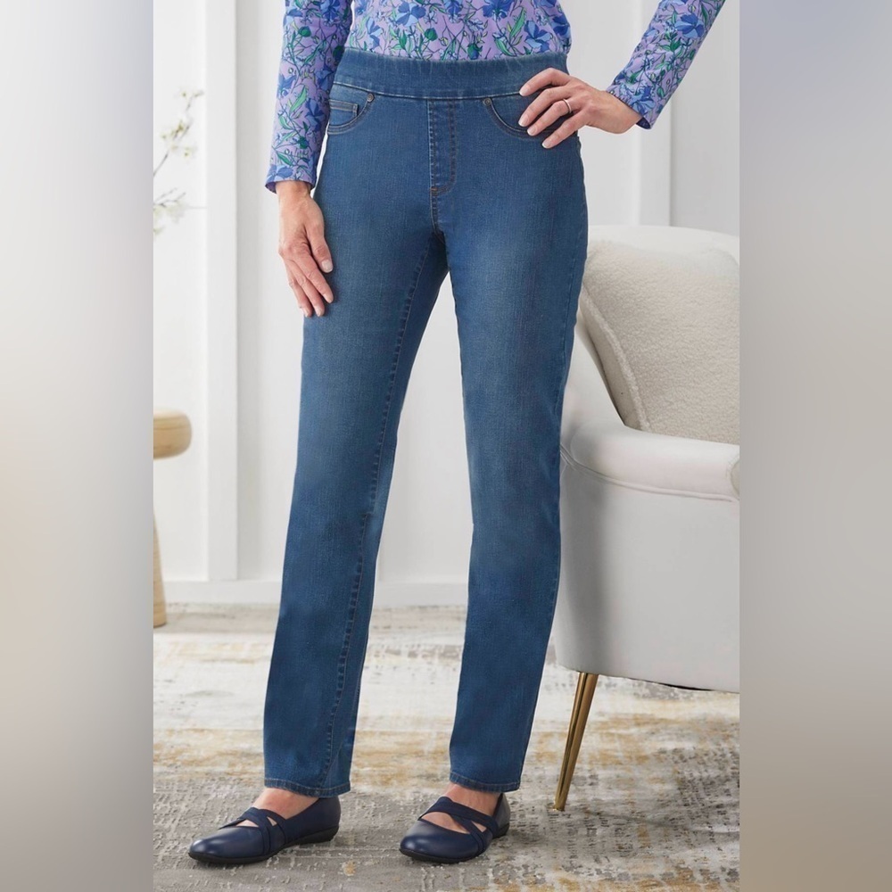 Chadwicks Slim Straight Jeans in Classic Blue